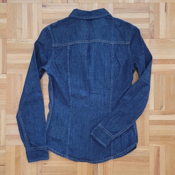 Aritzia TNA Denim Button Down Shirt - Picture 2 of 7